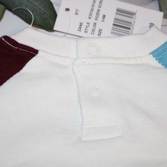 NEW! 3-6M Color Block Modern Tractor Sweatshirt - Picture 5 of 7